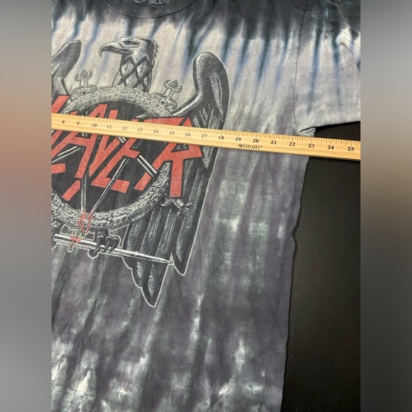 Liquid Blue slayer tie dye band tee shirt - Picture 4 of 5